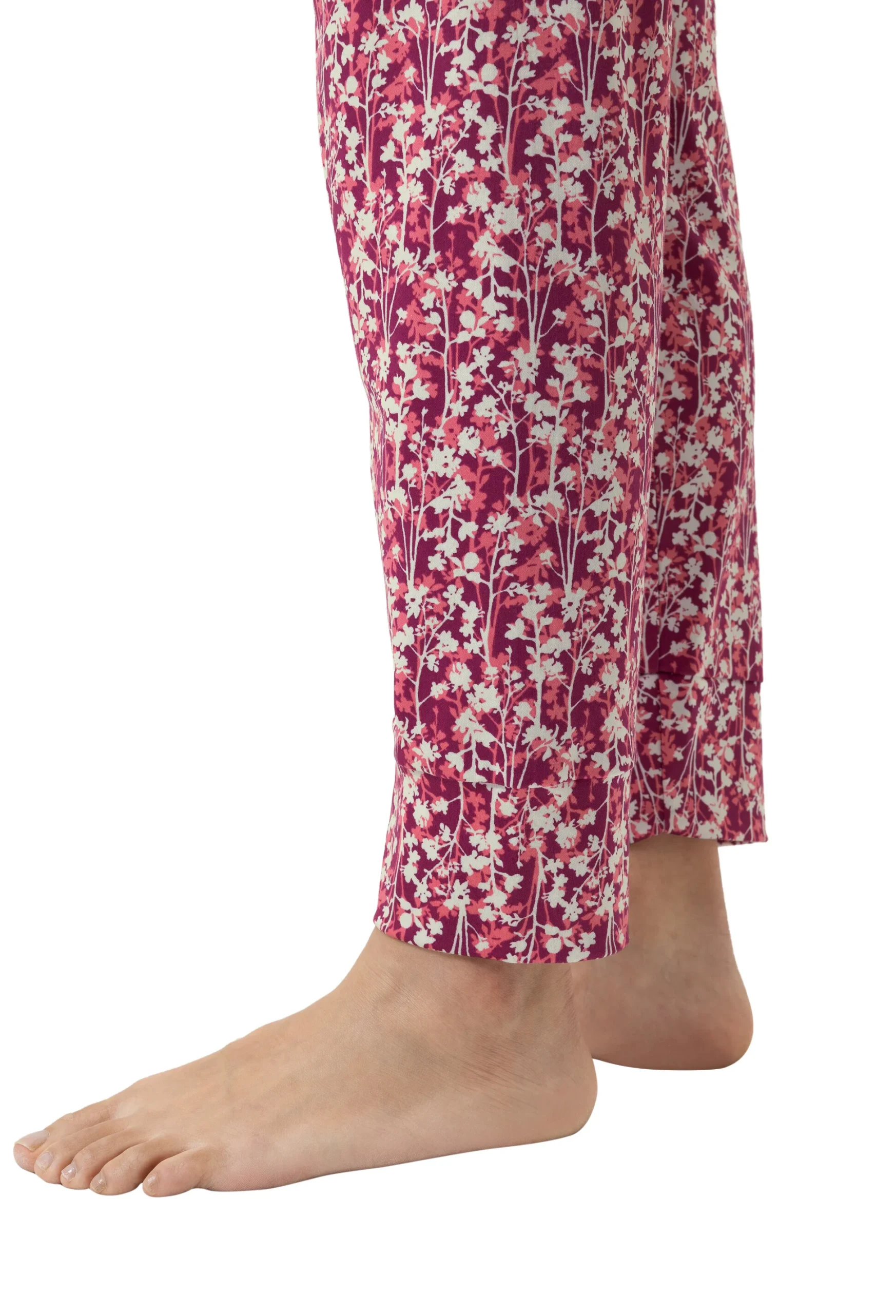 Mey Pink Silhouettes Pyjama – 7/8 Lengte met Lange Mouwen – 100% Katoen (Granita) 1240088 - Afbeelding 5