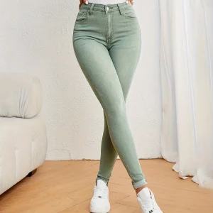 Mila | Dames slim fit jeans met hoge taille