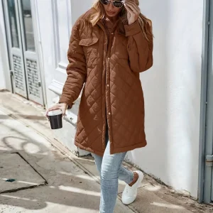 Noa | Gewatteerde puffy jas in solide kleur