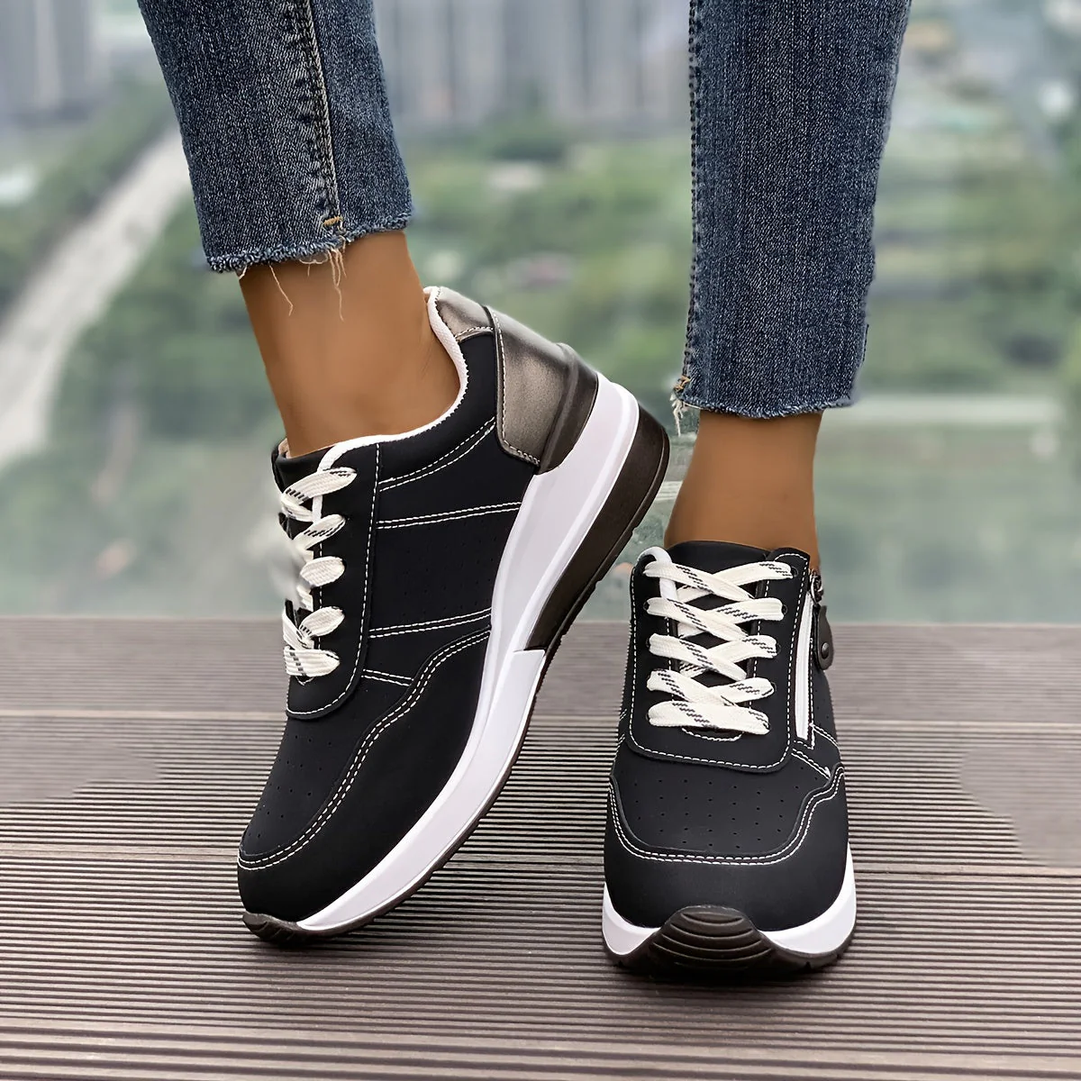 Noor | Casual platform sneakers - Afbeelding 8
