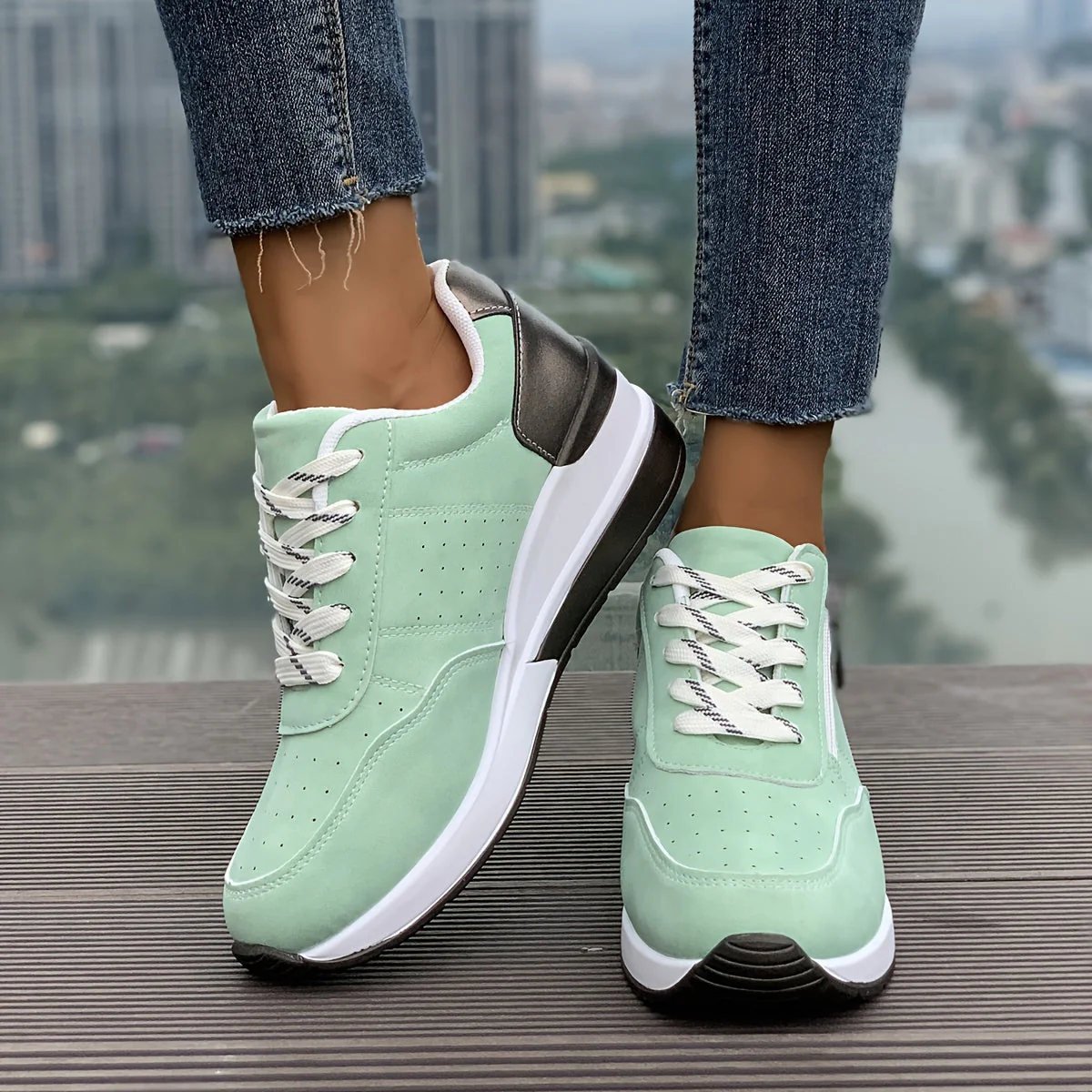 Noor | Casual platform sneakers - Afbeelding 3