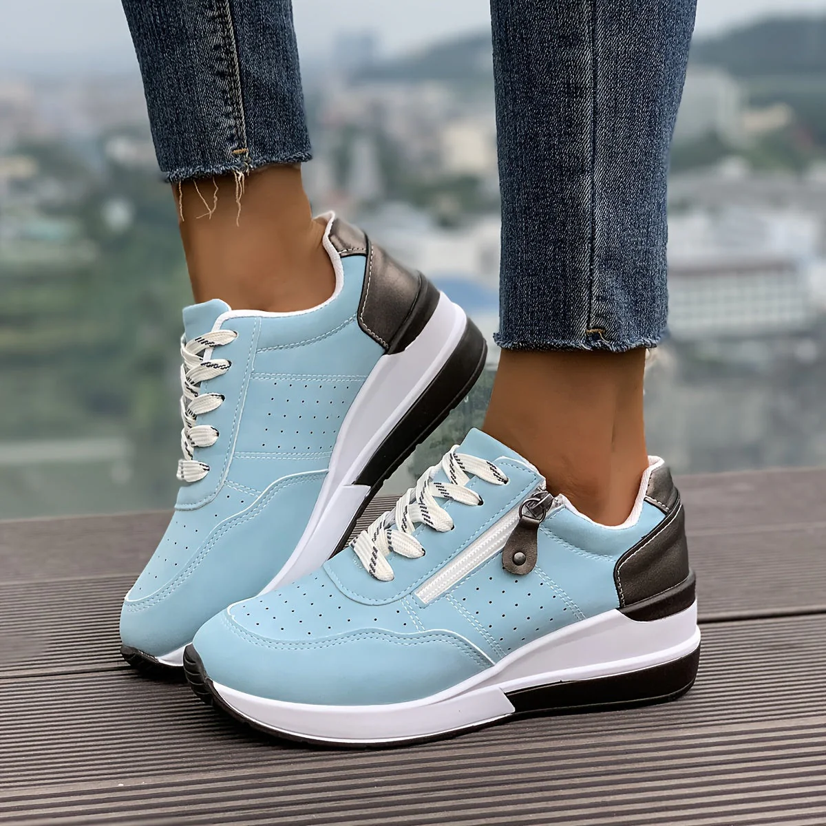 Noor | Casual platform sneakers - Afbeelding 6