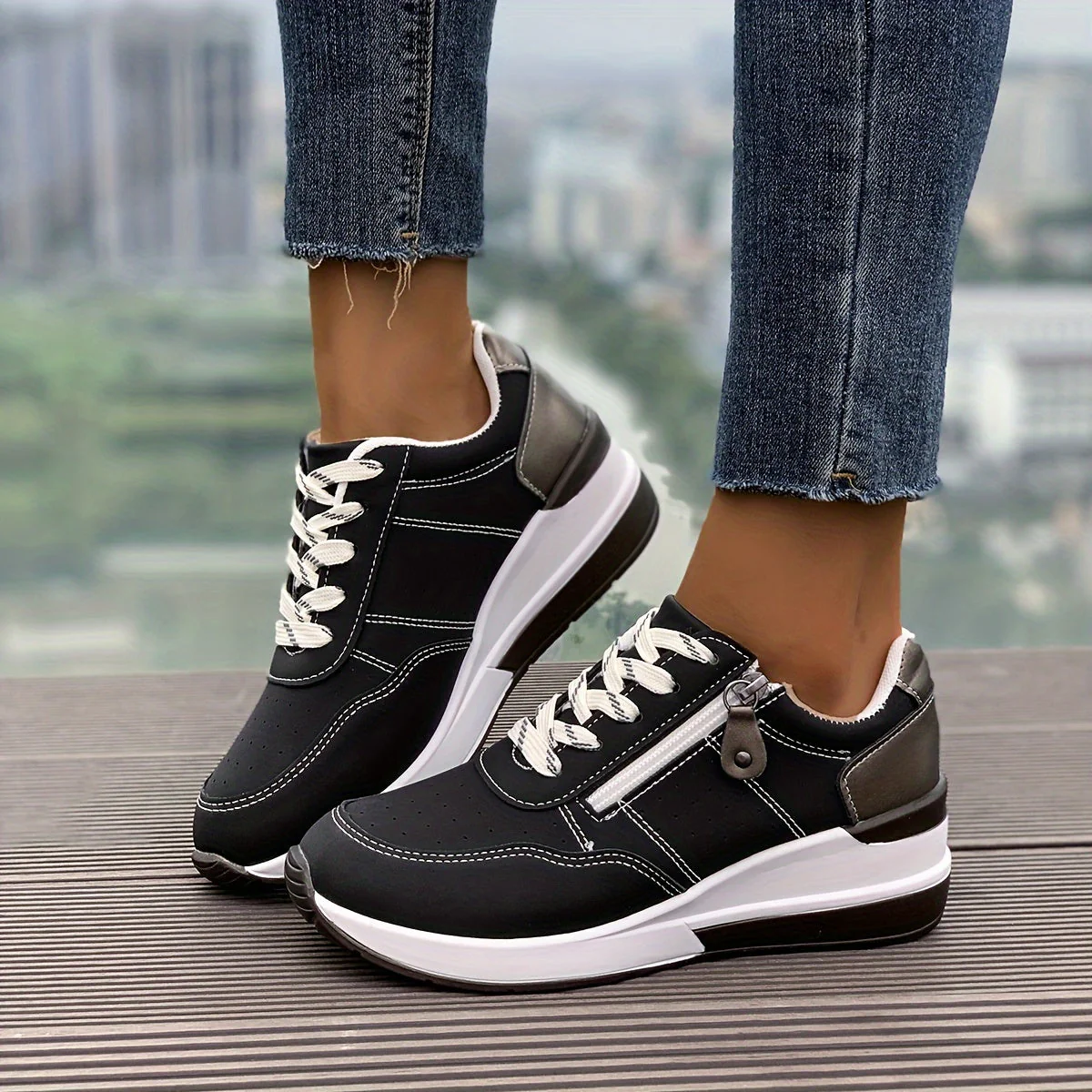 Noor | Casual platform sneakers - Afbeelding 7