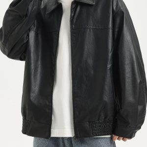 Pim | Stevig PU-leren herenjack