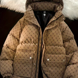 Pim | Stijlvol effen kleur donsjack met zakken