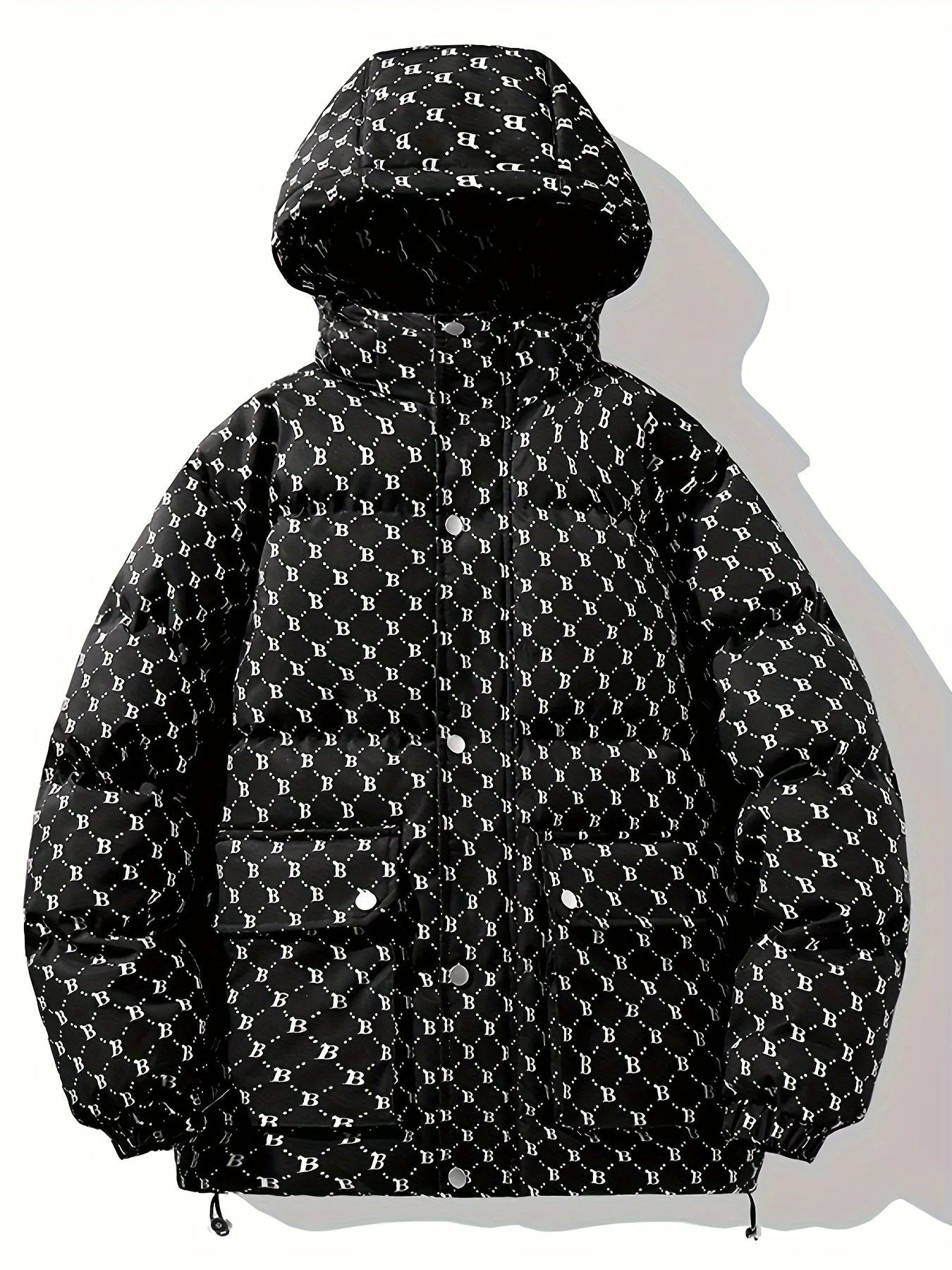 Pim | Stijlvol effen kleur donsjack met zakken - Afbeelding 3