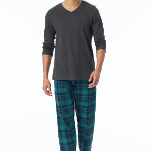 182043 Schiesser Mix & Relax shirt cotton donker grijs