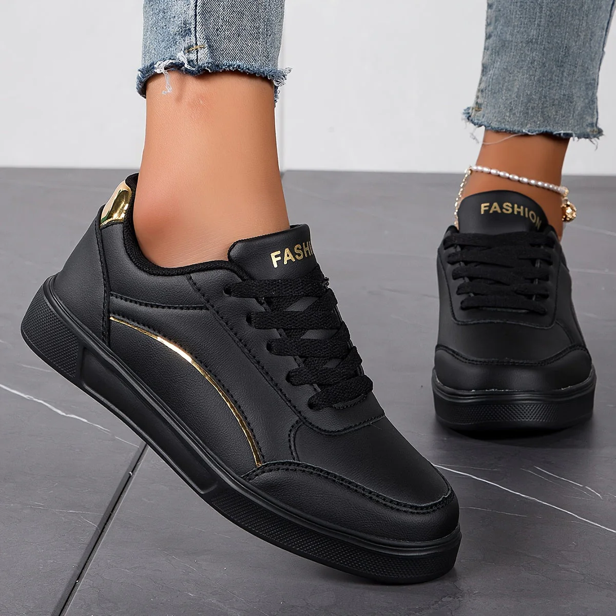Sofia | Dames sneakers met zachte zool - Afbeelding 4