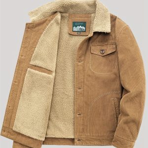 Sven | Warme fleece heren knoopjas