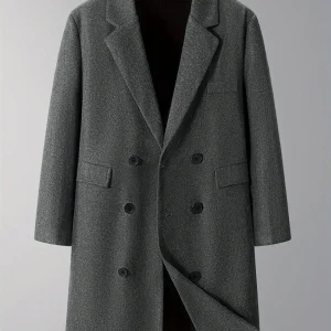 Thijs | Warme herendubbele winterjas met zakken