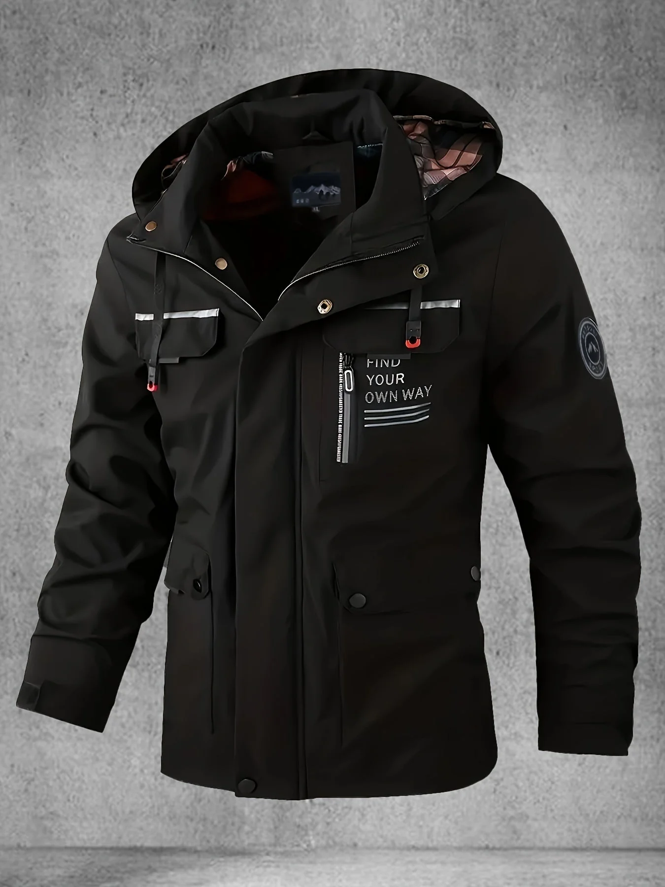 Thijs | Waterdichte & winddichte heren softshell jas met capuchon en meerdere zakken - Afbeelding 4