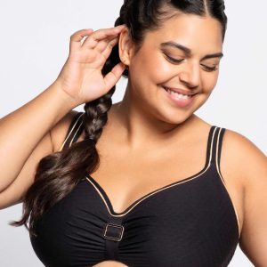 ULLA Sansibar Bikini top met Beugel - Zwart - 92/22