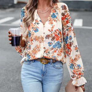 Zomer Bloemenprint Blouse