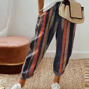 Zoë | Casual linnen damesbroek met zakken